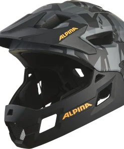 Dječja kaciga Alpina RUPI Black-camo orange 50-55cm